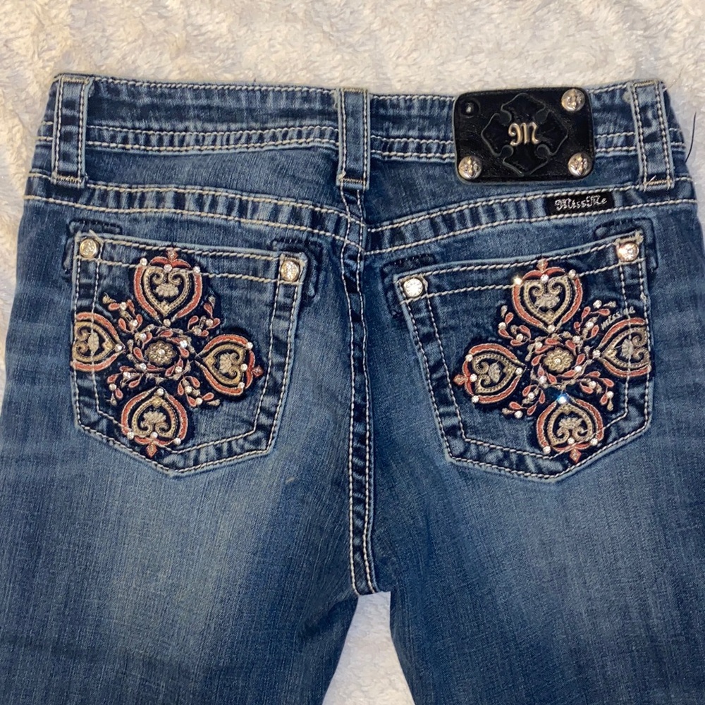 Miss Me Dark Wash Distressed Boyfriend Cut Cropped Jeans